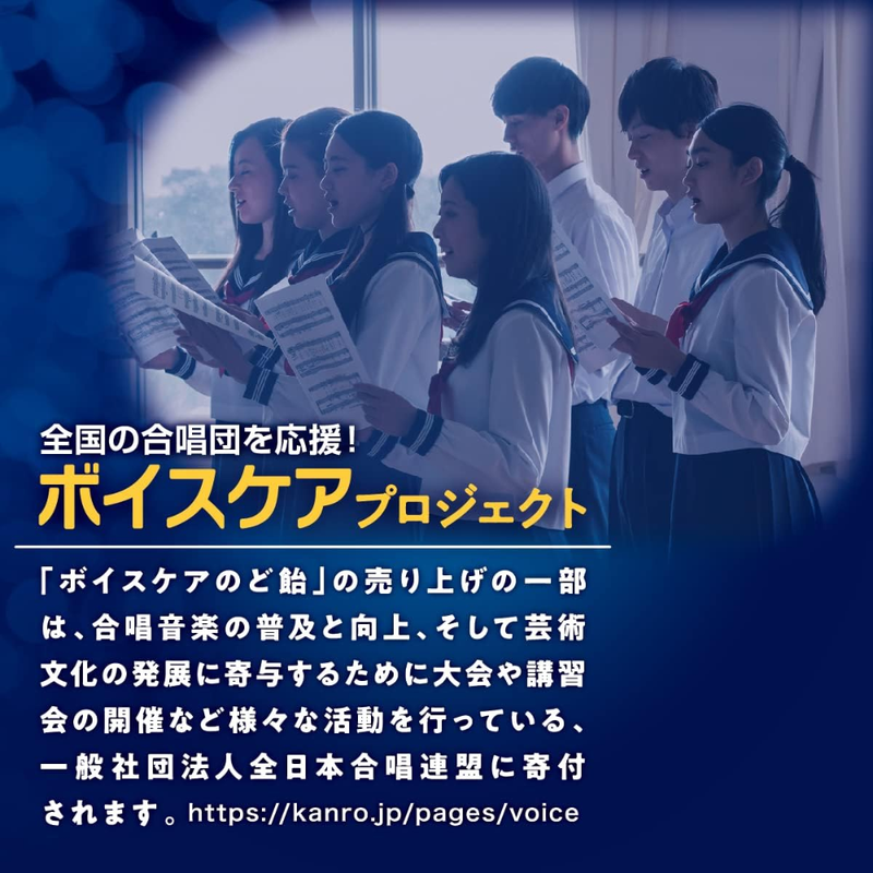 Kanro Voice Care Throat Candy 70g ×6 Bags – Protect Your Voice & Throat – Made in JAPAN - Tokyo Sakura Mall