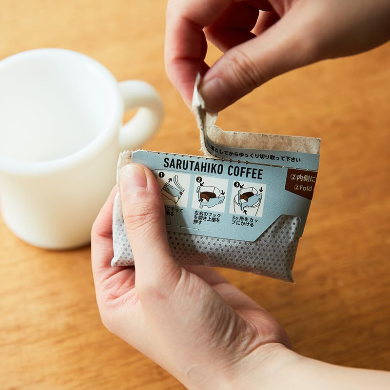 Sarutahiko Coffee Mocha Mild Drip Bag 11g×5×2 – Medium Dark Roast – Made in JAPAN - Tokyo Sakura Mall