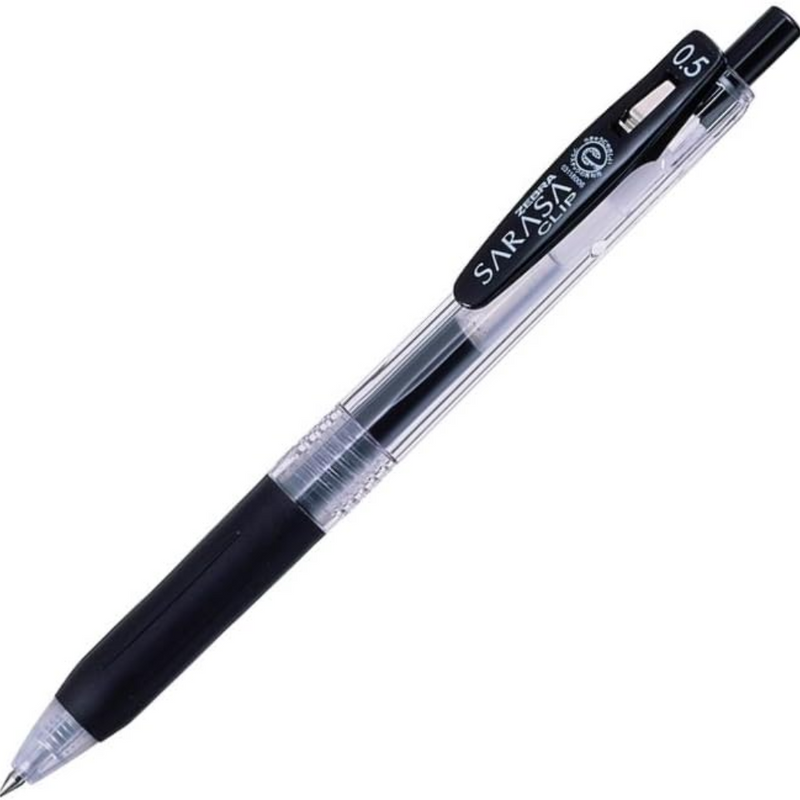 Zebra Sarasa Clip 0.5mm Gel Pen Black 5pcs – Made in JAPAN - Tokyo Sakura Mall