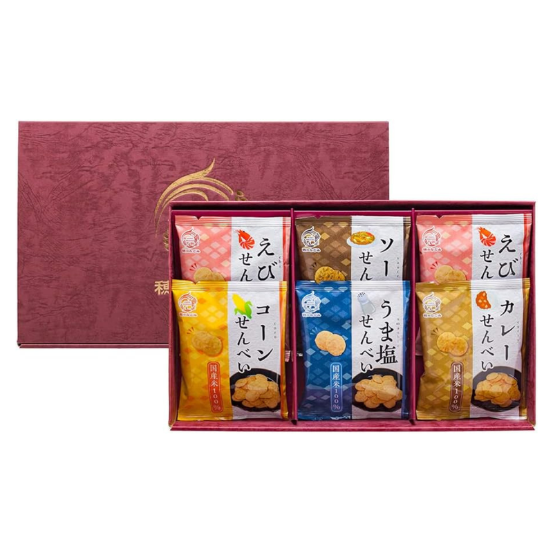 Hononagomi Japanese Rice Crackers Assortment Gift Set - Global & Gourmet Shop