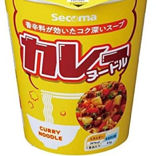SECOMA Curry Noodle Instant Ramen 12 Packs Japan | j-Grab Mall Sakura Japan