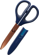 Kokuyo Saxa Non-Stick Scissors - Durable Titanium Coating Blades with 3D Technology, Ambidextrous De