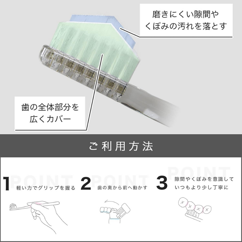 Kiseki no Haburashi Miracle Toothbrush Clear Black 3pcs Set – Made in JAPAN - Tokyo Sakura Mall