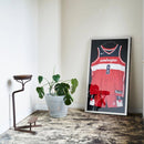 Basketball Uniform Display Case w/ UV Acrylic & Dual Hanger - Aluna-frame