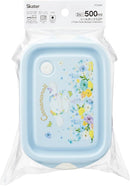 Skater FCN2W-A Sealing Container, 16.9 fl oz (500 ml), Made in Japan, Set of 2, Sanrio Cinnamorol, Pastel Vivid Watercolor Flowers, Girls,