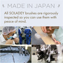 Soladey Ionic Toothbrush Replacement Brush Heads Refill, 4 Count -3 Row Soft Bristle Made in JAPAN - Shiken