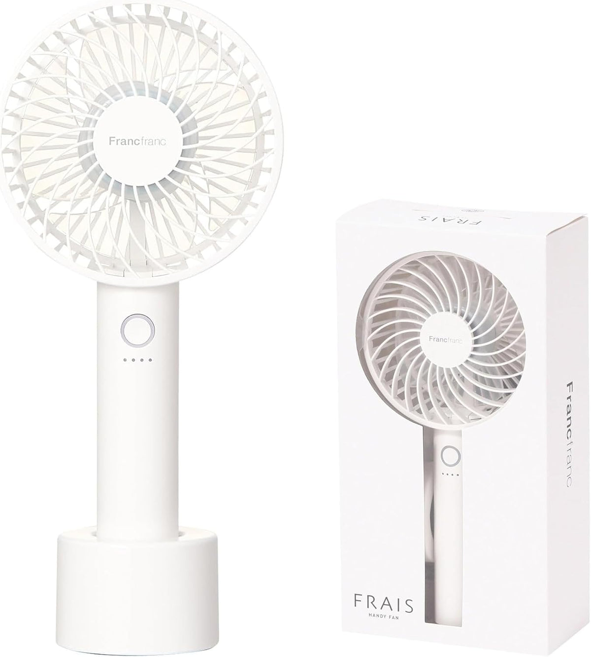 Francfranc Handy Fan 2026 Model White USB Type-C – Made in JAPAN - Tok