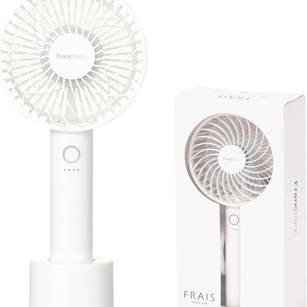 Francfranc Handy Fan 2026 Model White USB Type-C – Made in JAPAN - Tok