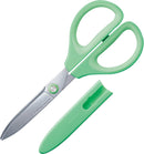 Kokuyo Saxa Non-Stick Scissors - Durable Titanium Coating Blades with 3D Technology, Ambidextrous Design for Crafting, Sewing & Daily Use, Navy Blue, Japan Import (HASA-PT280DB)