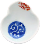 有田焼うつわ紀行(Aritayaki Utsuwa) Arita Ware Sota Kiln 97129 Gourd Shaped Bean Plate Wave Chidori