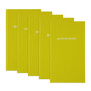KOKUYO Field Notebook Sulfur Yellow Set of 5