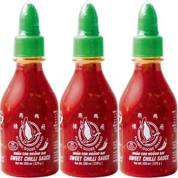 Flying Goose Sriracha Sweet Chili Sauce Hot Spicy 200ml x 3 | j-Grab Mall Sakura Japan