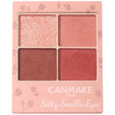 CANMAKE Silky Souffle Eyes 4-Color Eyeshadow Palette Matte Type 0.16 oz (4.8 g) (M06 Lima Greige)