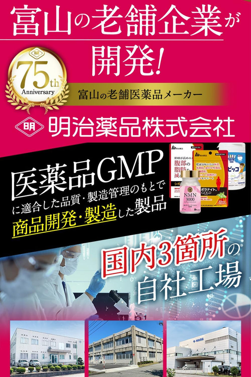 Meiji Yakuhin – NMN 10000 with Coenzyme Q10 Premium Japanese Supplement