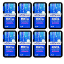 MINTIA Breeze Large Size Mints Tablets – 8 Pack, 30 Tablets Each Japan Import (Refresh Peach, Lemon and Grape Set)