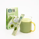 VIA Tea Essence Flavored Green Tea Powder - Japan Limited Edition, Premium Quality, Organic Matcha & Hojicha, Refreshing Everyday drink | 17g x 5 sticks x 3 packs (Matcha Green Tea Powder 3 Packs)