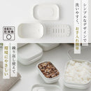 Marna K811W Ultra Frozen Rice Container, Small (Set of 2, Microwave/Dishwasher Safe), Rice, Frozen Rice Container (White)