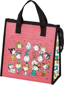 Skater KBCT9-A Quilted Fabric Insulated Lunch Tote Bag with Pockets Snoopy