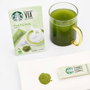 VIA Tea Essence Flavored Green Tea Powder - Japan Limited Edition, Premium Quality, Organic Matcha & Hojicha, Refreshing Everyday drink | 17g x 5 sticks x 3 packs (Matcha Green Tea Powder 3 Packs)