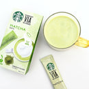 VIA Tea Essence Flavored Green Tea Powder - Japan Limited Edition, Premium Quality, Organic Matcha & Hojicha, Refreshing Everyday drink | 17g x 5 sticks x 2 packs (Matcha Green Tea Powder 2 Packs)