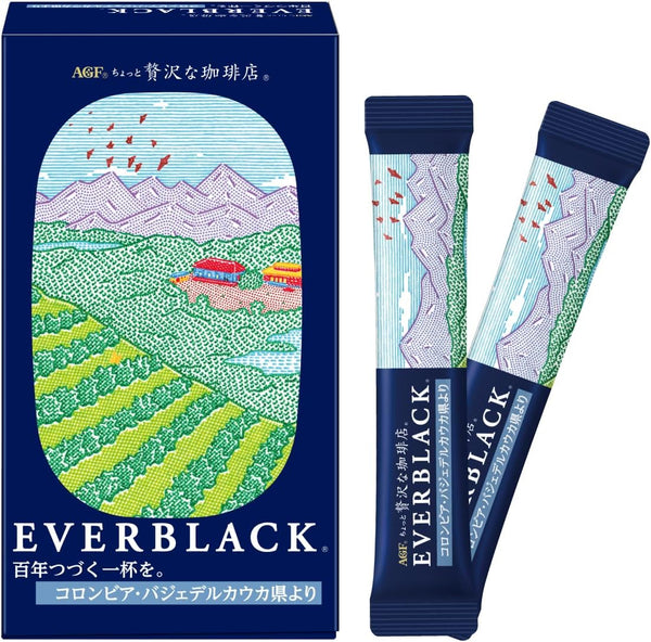 AGF A Little Luxury Coffee Shop EVERBLACK Stick Black Colombia from Valdel Cauca Prefecture, 9 Bottles | j-Grab Mall Sakura Japan