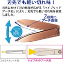 Kokuyo Saxa Non-Stick Scissors - Durable Titanium Coating Blades with 3D Technology, Ambidextrous Design for Crafting, Sewing & Daily Use, Navy Blue, Japan Import (HASA-PT280DB)