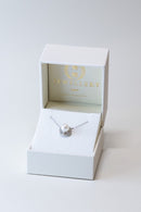 PT950 Akoya Pearl 6.5mm Natural Diamond 0.05ct Aquamarine Pendant Made in JAPAN - YUUKI JEWELLERY JAPAN