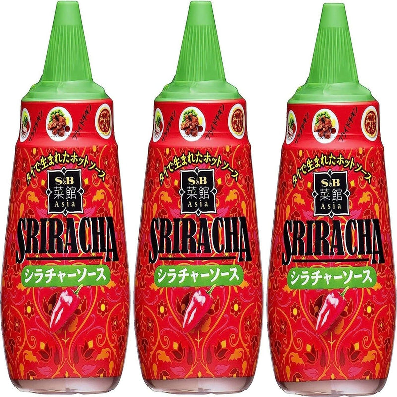 S&B Saikan Asia Sriracha Hot Spicy Chilli Sauce 165g x 3 Packs Japan | j-Grab Mall Sakura Japan
