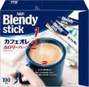 AGF Blendy Stick Cafe au Lait Calorie Half 100 Stick Coffee Sugar Off - Tokyo Sakura Mall
