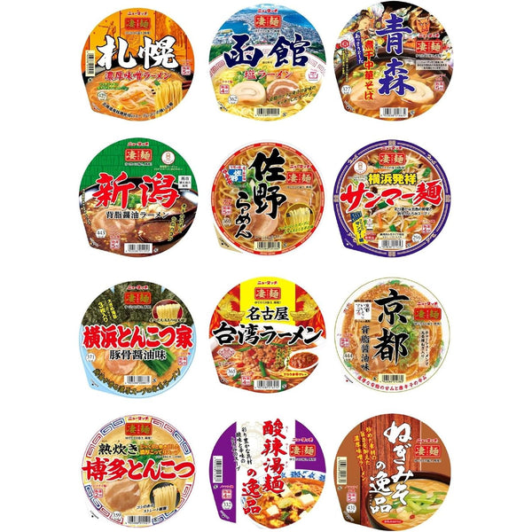 New Touch Yamadai Super Noodles 12 Types Tasting Comparison Set *Set contents may change depending on the season 12 pieces assorted | j-Grab Mall Sakura Japan