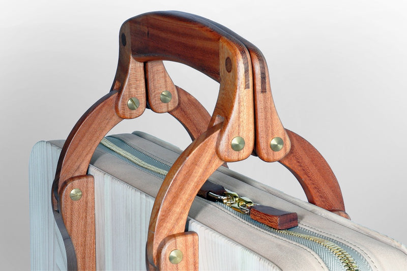 Hinoki Attaché Élan - Wood & Leather Handcrafted Bag - Shizuoka City