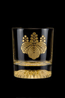 Golden Rock Glass (with Sengoku Warlord family crest) in Kanazawa, JAPAN - Kurumira Shop