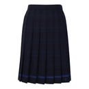 Summer School Pleated Skirt Navy Check Cool Lightweight - KANKO GLOBAL