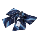 One-Touch School Ribbon Bow Navy Stripe Easy Clip-On - KANKO GLOBAL