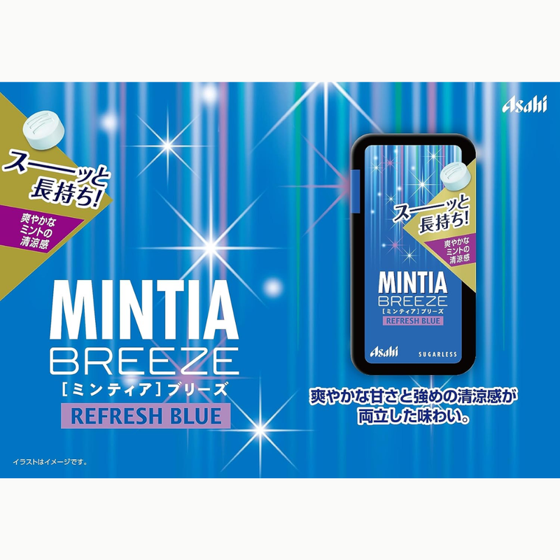 Asahi Mintia Breeze Refresh Blue 30 Tablets x 8 Packs – Long-Lasting M