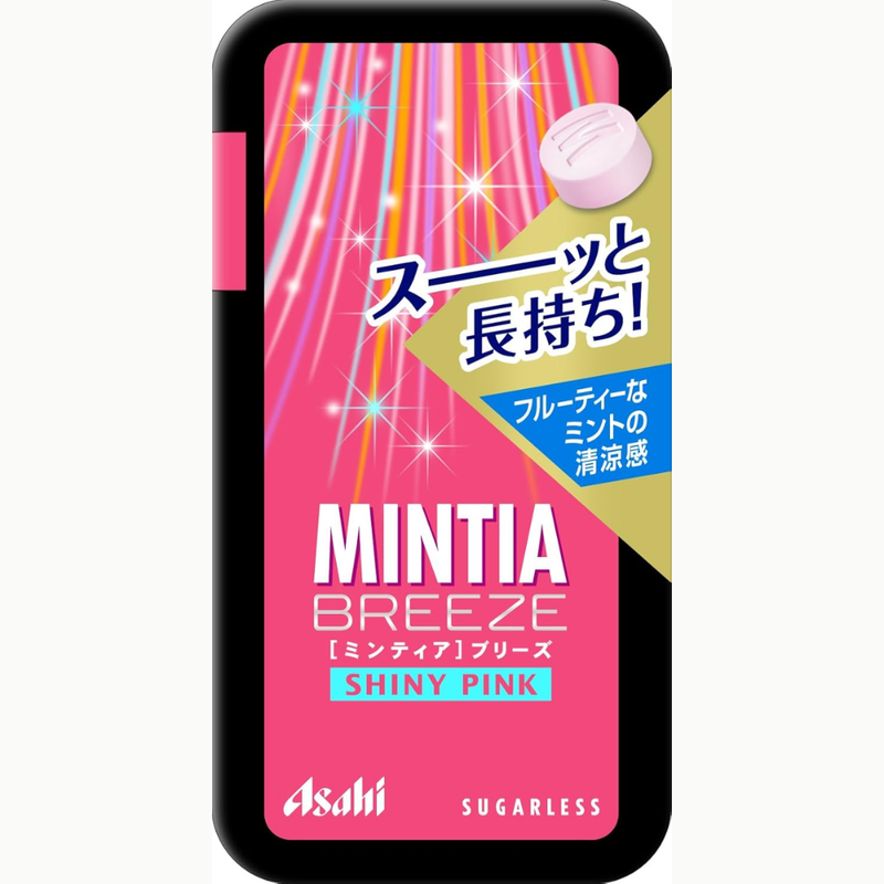 Asahi Mintia Breeze Shiny Pink 30 Tablets x 8 Packs – Fruity Mint Cand