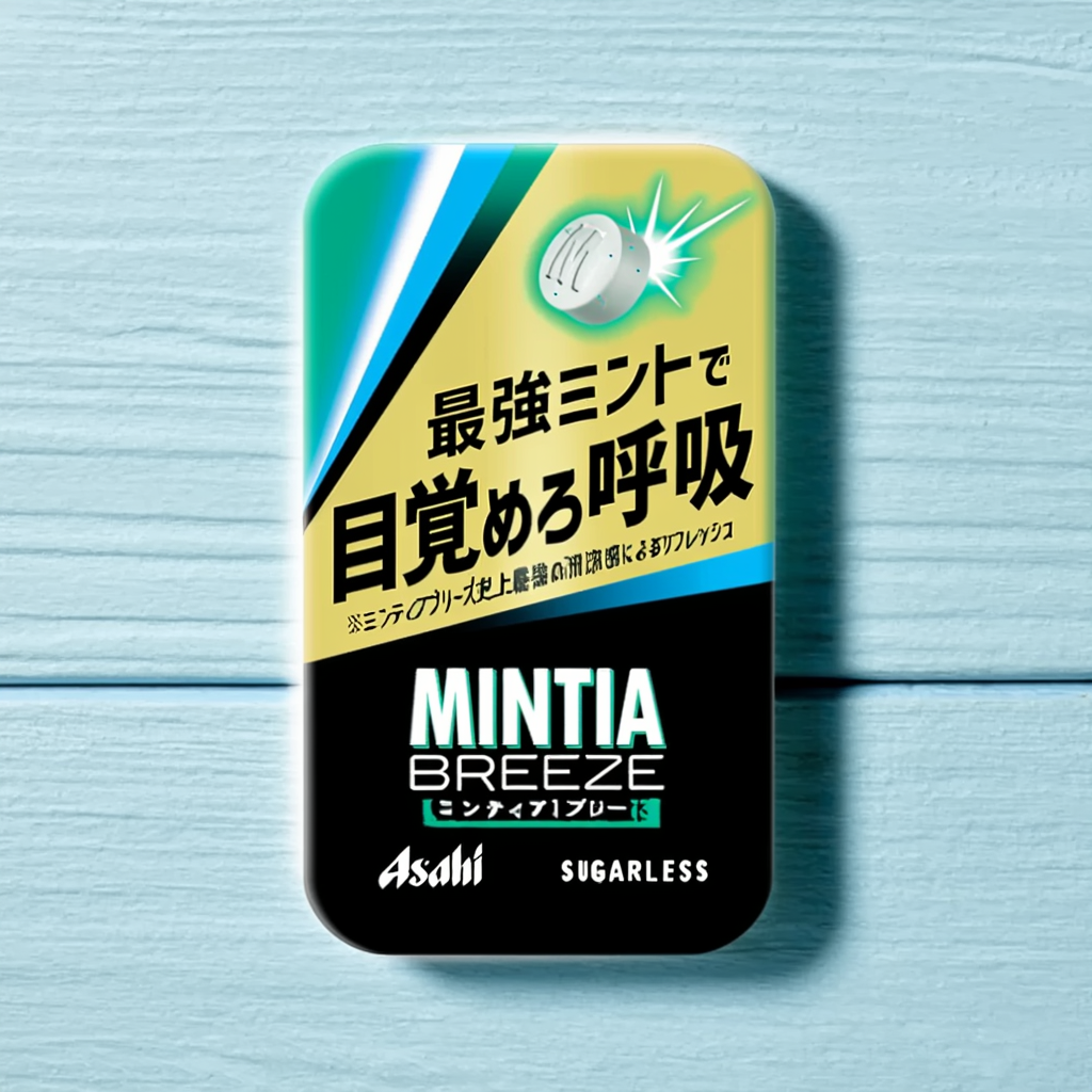 Asahi Mintia Breeze Ultra Black 30 Tablets x 8 Packs – Extra Strong Me