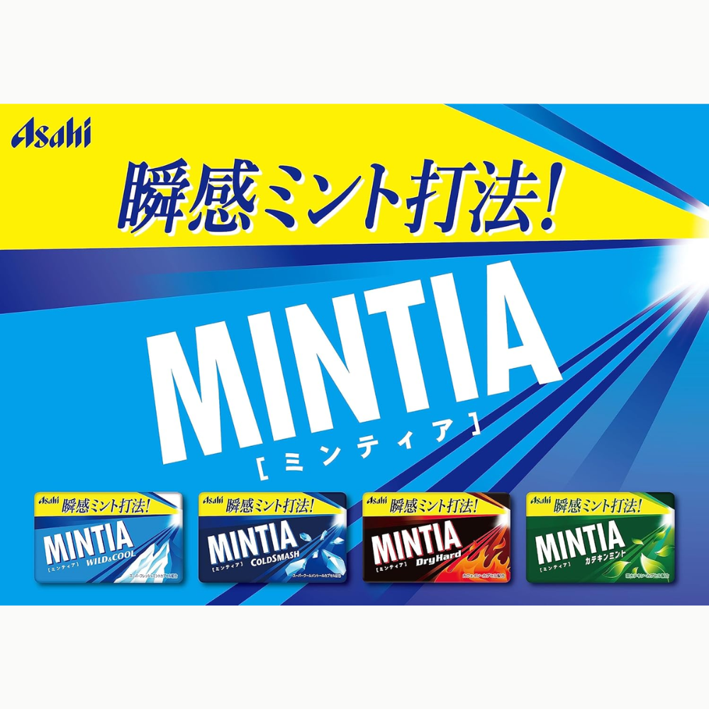 Asahi Mintia Cold Smash 50 Tablets x 10 Packs – Ultra Refreshing Mint