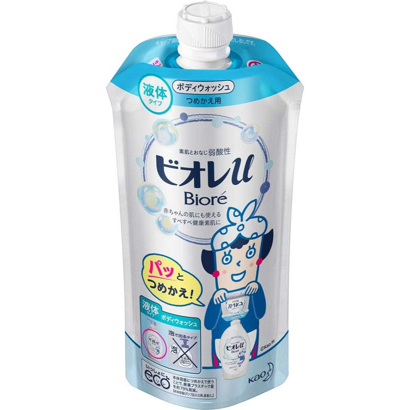 Bioré U Body Wash Refill 340ml Gentle & Refreshing – Made in JAPAN - Tokyo Sakura Mall