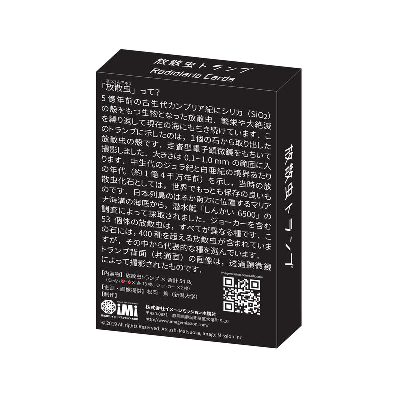 Radiolaria Playing Cards with Fossil Images - Shizuoka City