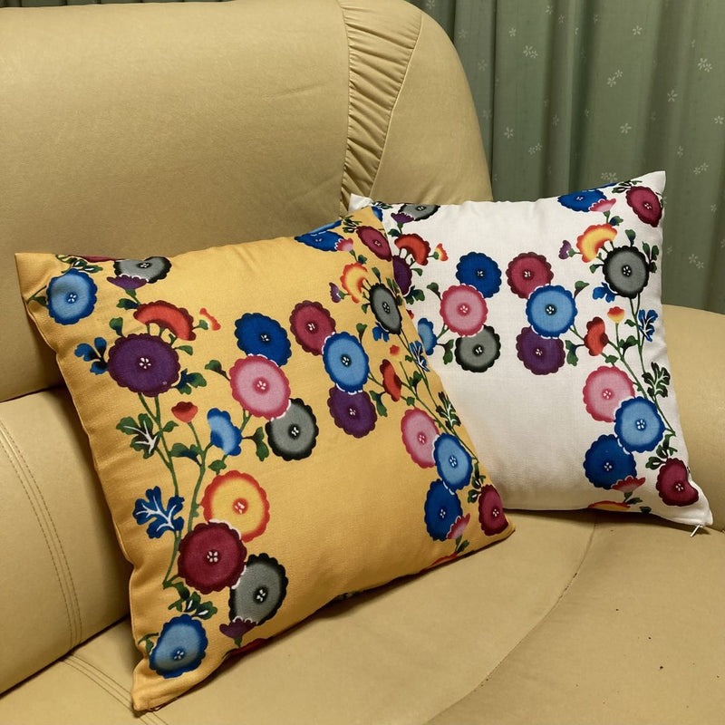 Okinawa Bingata Cushion Cover, Traditional Japanese Dyeing - Kawasaki City Store