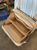 Hinoki Pochette Élue, Handcrafted Wood & Leather Shoulder Bag - Shizuoka City