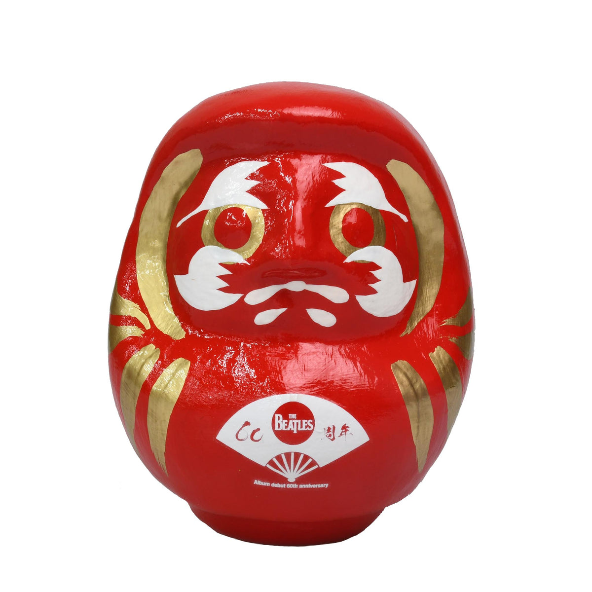 Daruma with 60th Anniversary Japanese Fan Pattern Logo- The Beatles ×