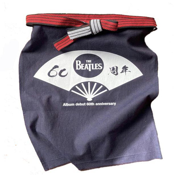 Bushu Apron with Fan Pattern Logo - The Beatles ×Japanese Traditional