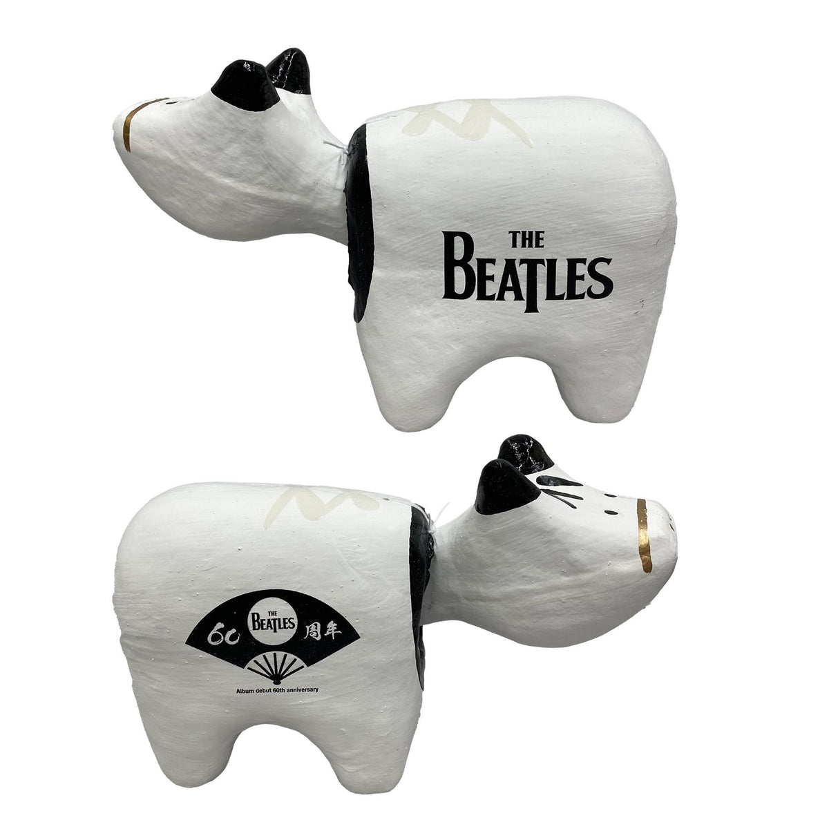 Akabeko, Japanese Lucky Cow Figurine - The Beatles × Japanese Traditio