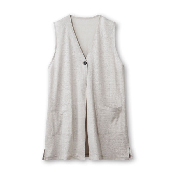 KIGOKOCHI Cool Linen 100% Vest/Gilet
