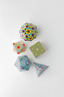 Geometric Paper Craft Kit "Geo Ball" – 3D Polyhedron Decoration - Shizuoka City