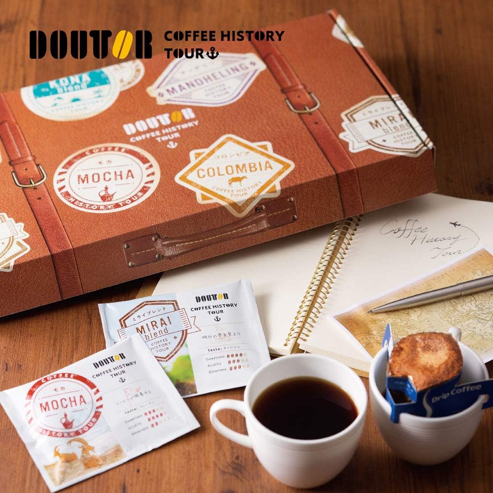 Doutor Coffee Drip Coffee History Tour Gift Regular 24 packs Japan - T