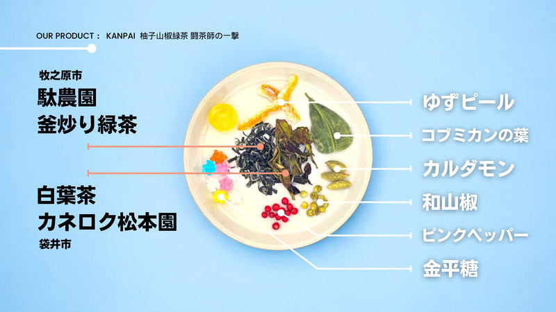 “KANPAI” DIY Tea Cocktail Kit - Infuse Spirits with Japanese Tea - Shizuoka City