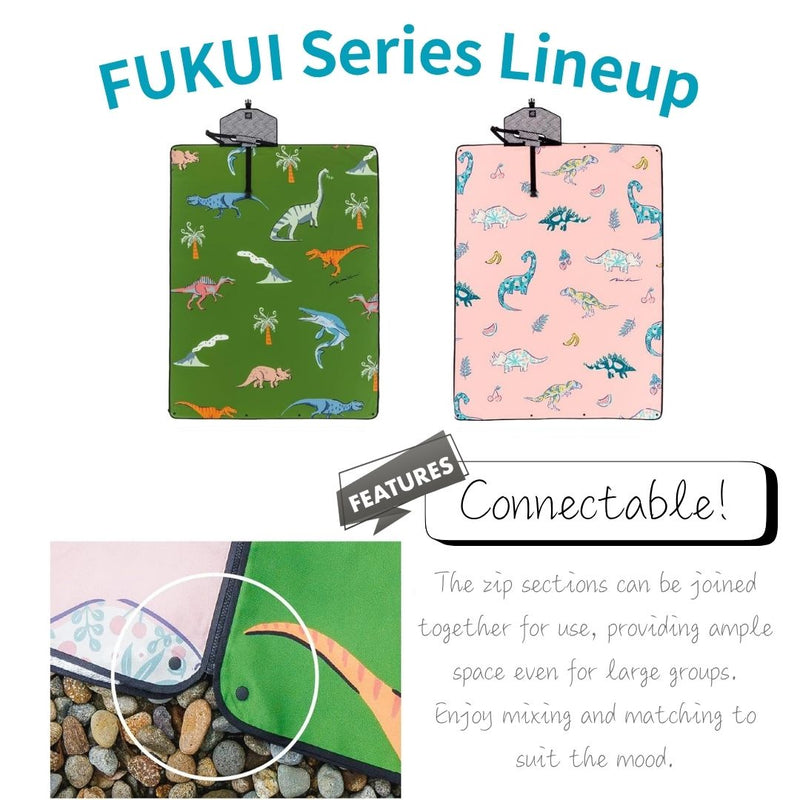 Mood Rug Dinos “Dinosaurs and Fukui” Playful Heritage Mat - Spoon&Sugar